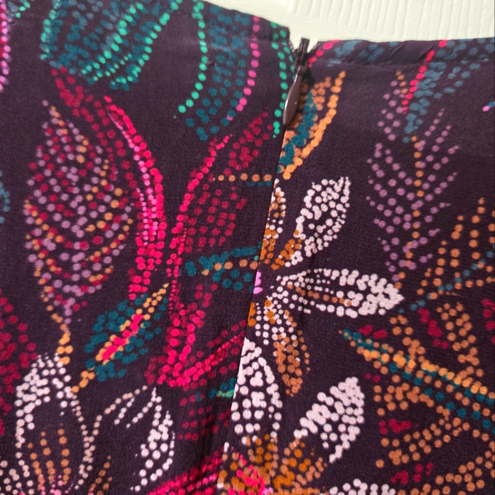 NWT Johnny Was Alicante Tunic Silk Shift Dress, Tropical Print, Ruffle Hem, XL. - Picture 12 of 16